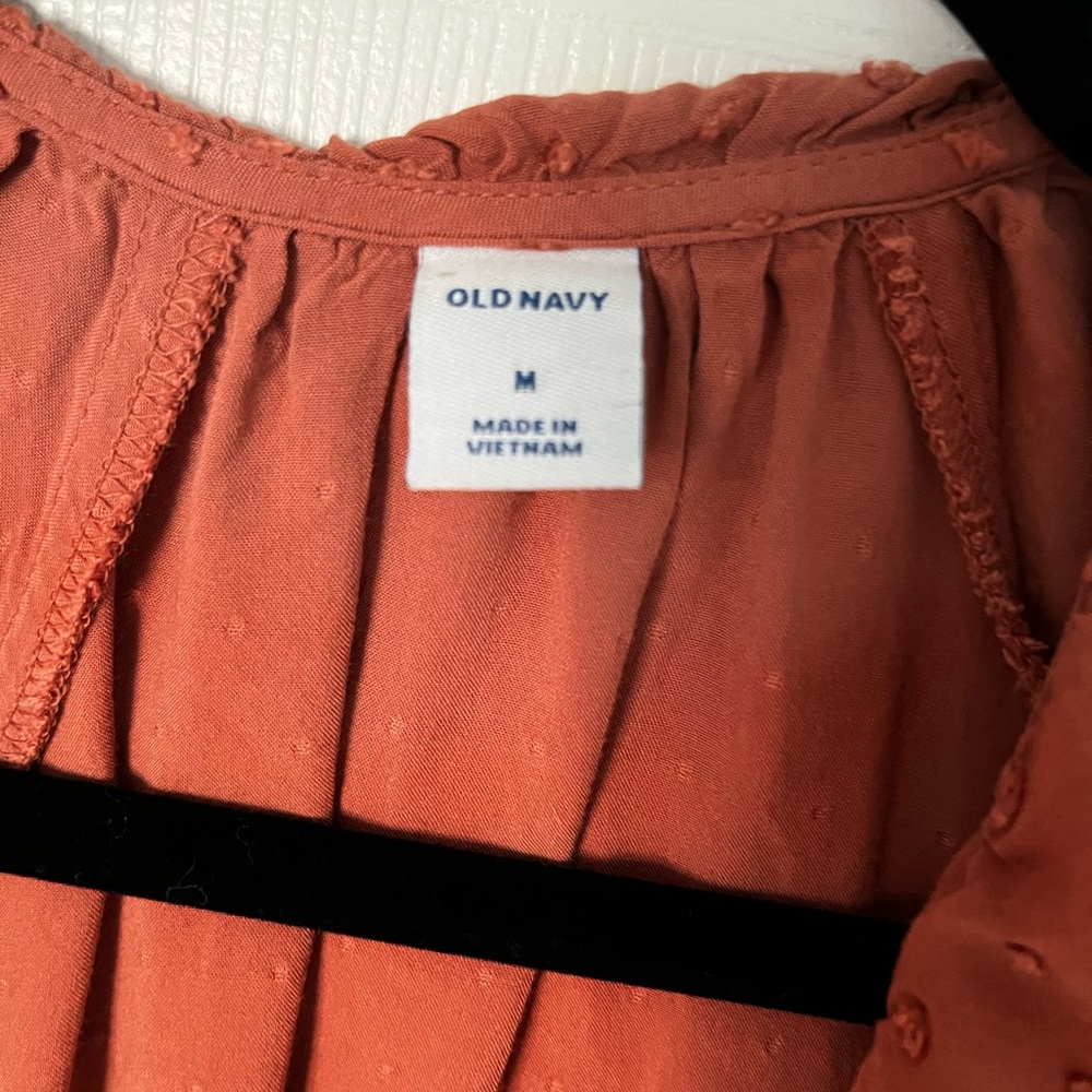 Old Navy Dot Flutter Sleeve Wrap Dress - Picture 3 of 9